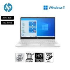 Laptop HP Core i7 8GB RAM 256GB SSD 156 15-DW1073LA - Silver