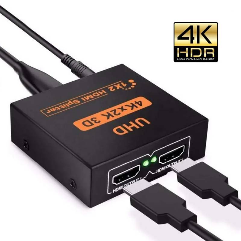 SPLITTER HDMI ENGLAND 2 SALIDAS 3D/ 4K/ 2K + CABLE