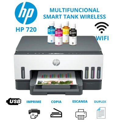 Impresora Multifuncional HP Smart Tank 720 Wifi - El Punto de la