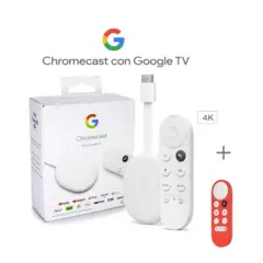 GOOGLE - Google Chromecast 4K con Google TV Cuarta Generación incluye estuche