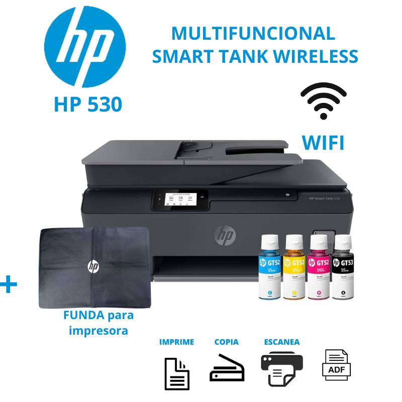 HP - Multifuncional de tinta HP Smart Tank 530