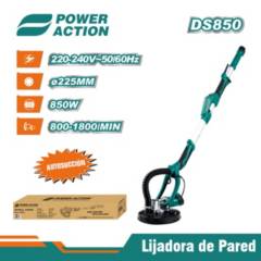 LIJADORA DE PARED Y TECHO 850W POWER ACTION