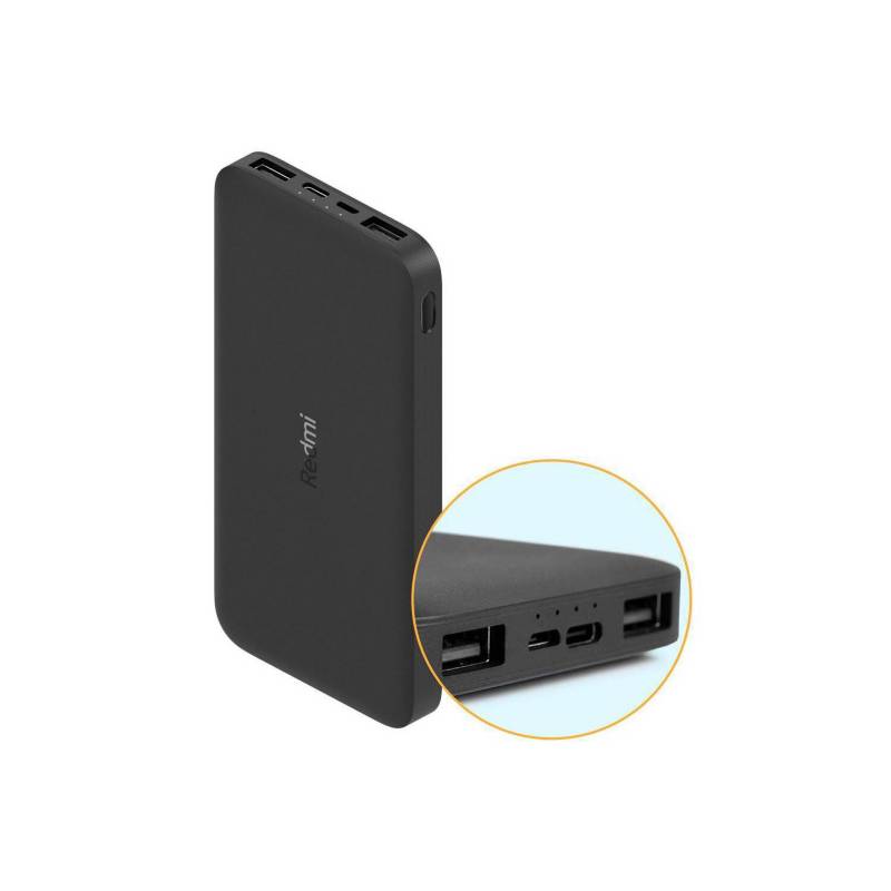 Power Bank Xiaomi Redmi 10000mAh Cargador Portatil Negro XIAOMI