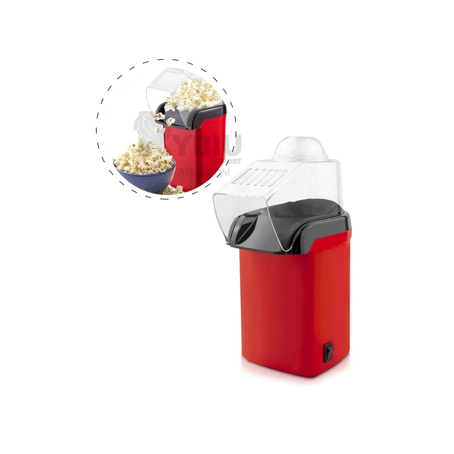 Maquina de Popcorn Roja para Hogar Pequeña GENERICO