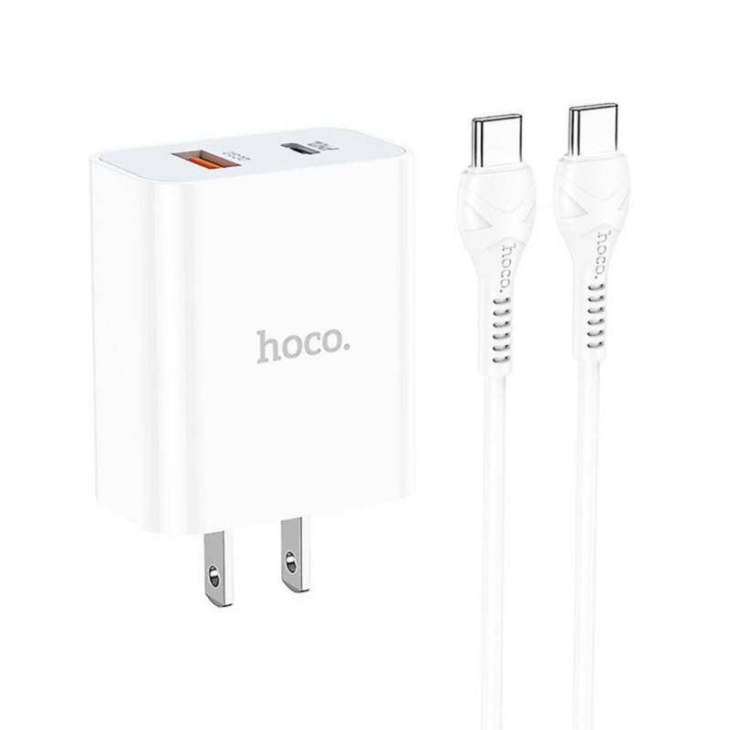 HOCO Cargador De Pared USB-C Compatible con iPhone 11 Carga Rápida