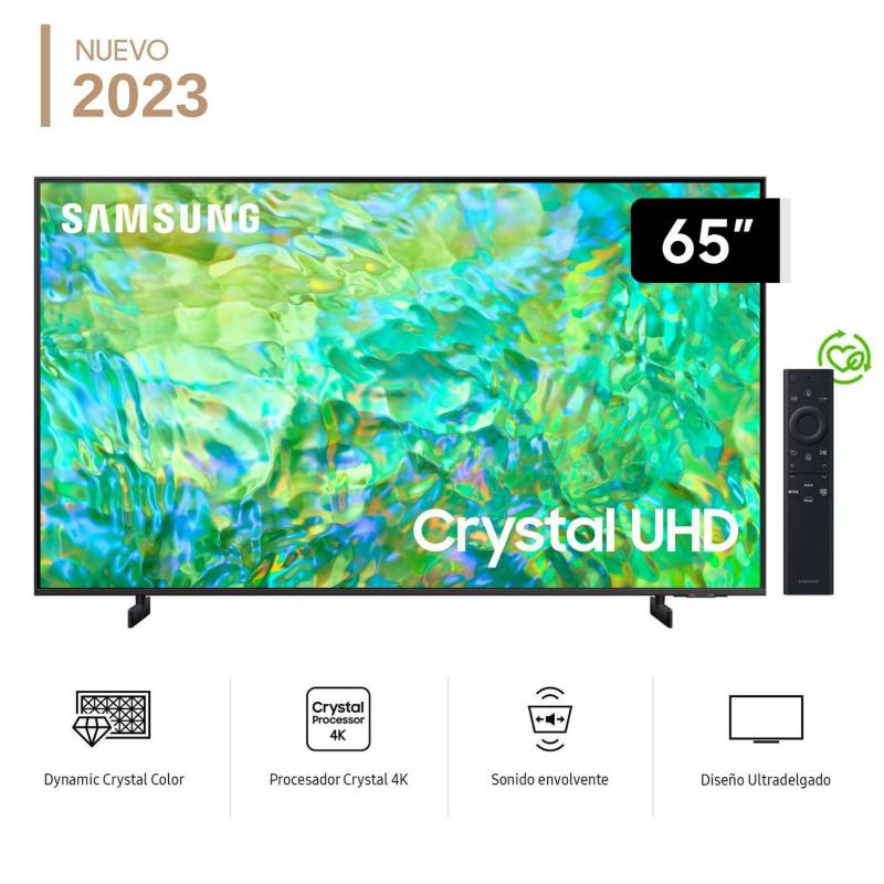 SAMSUNG - Televisor Samsung LED Smart TV 65 Crystal Ultra HD 4K UN65CU8000GXPE