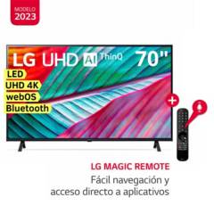 Televisor LG LED 70 Smart TV Ultra HD 4K ThinQ AI 70UR8750PSA