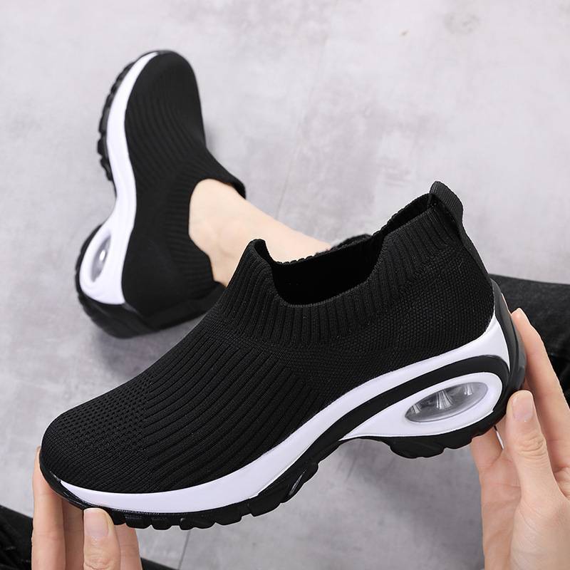 Zapatillas para caminar mujer zapatos deportivos - negro BLWOENS