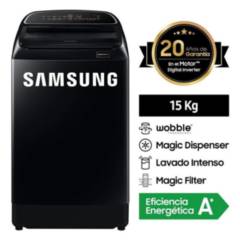 Lavadora Samsung WA15T5260BV 15Kg Negro
