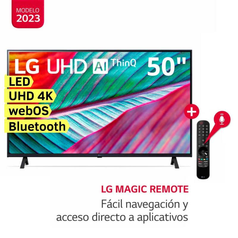 LG - Televisor LG 50 LED Smart TV Ultra HD 4K con ThinQ AI 50UR8750PSA