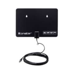 KONSTAR - Antena para TV HD UHF VHF DTV con Chupon Cable 3Mts