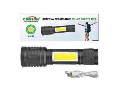 Linterna frontal recargable Cafini Luz led fuerte CN-L7668C CAFINI