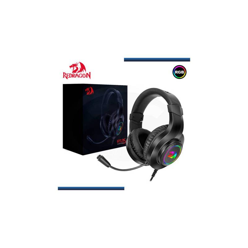 AUDIFONO GAMER REDRAGON HYLAS ( H260P-RGB ) RGB, USB, 3.5 MM