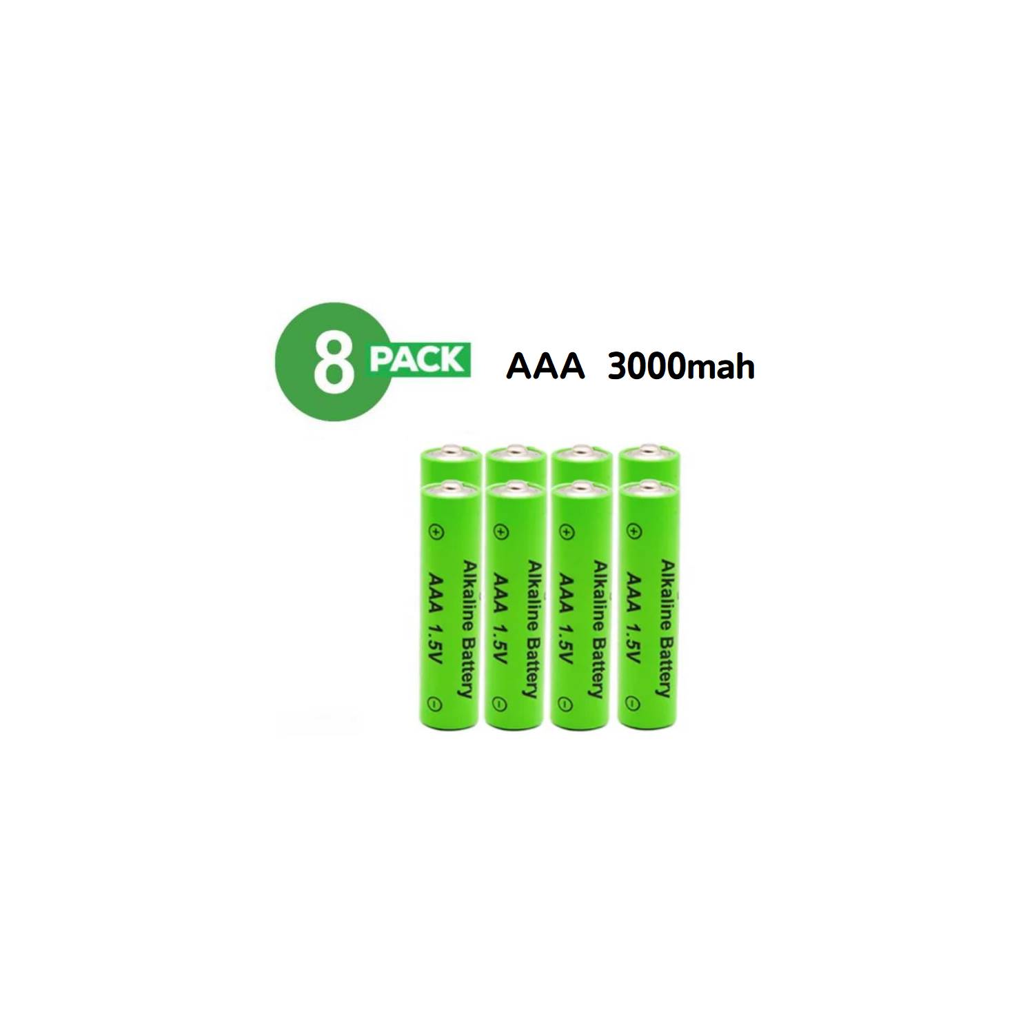Pilas recargables AAA de 1100 mah pack x8 nimh baterías A BRAND