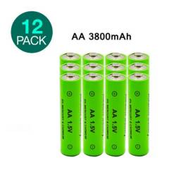 Pilas recargables AA amazonbasics pack x12 nimh baterías
