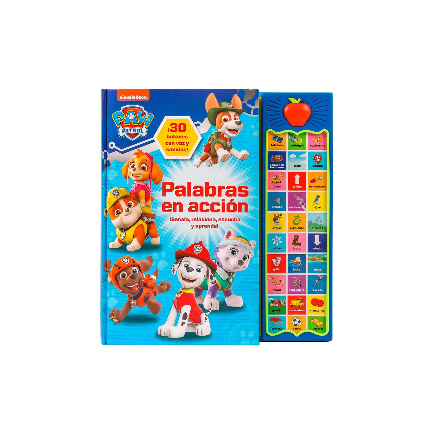 Libro Infantil Paw Patrol Palabras en Acción NICKELODEON