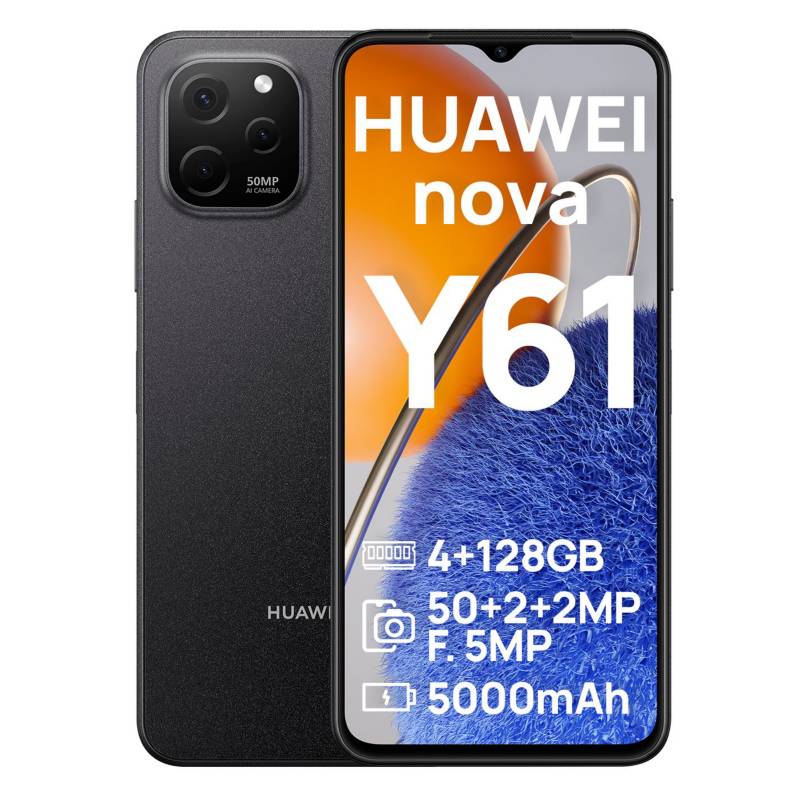 HUAWEI - Smartphone HUAWEI Nova Y61 Negro 4GB 64GB Dual Sim