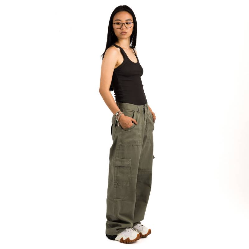 Pantalon Cargo Mujer Verde