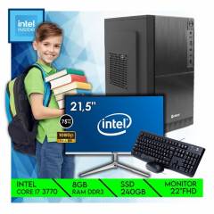 Computadora Pc Intel Core i7 3770 SSD 240GB RAM 8GB MONITOR DE 22