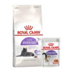 Royal Canin Gatos Sterilised7+ 2kg + 1 Salsa Sterilised 85g