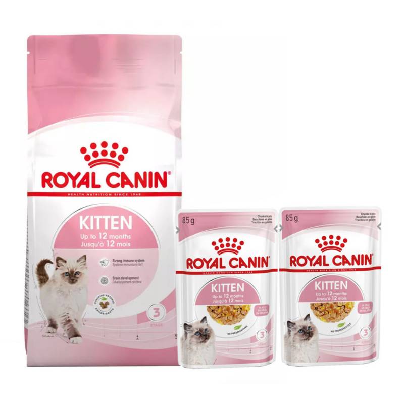 ROYAL CANIN - Royal Canin para Gatitos 10Kg + 2 Salsas para Gatitos 85g