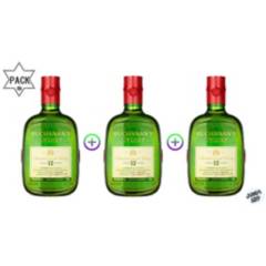 Pack 3 unidades Whisky Buchanans Deluxe 12 Años 750ml