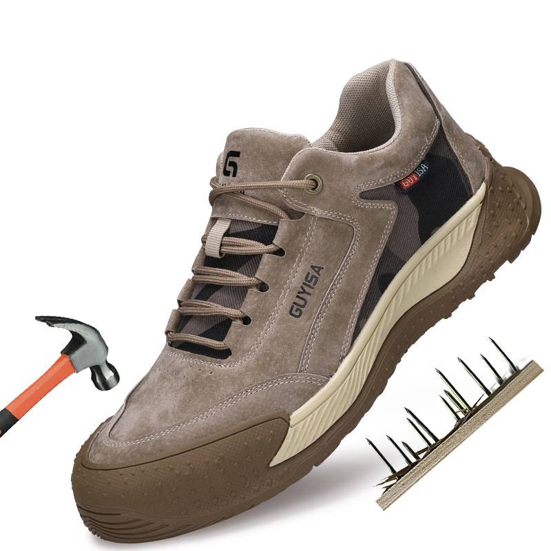 Zapatos de Seguridad ligeros para hombres cómodos trabajo - Khaki GENERADE