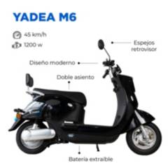 GREENPOWER - Moto Electrica Yadea M6 color Negro