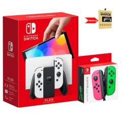 Consola Nintendo Switch Oled Blanco - Joy con - Mica de Regalo
