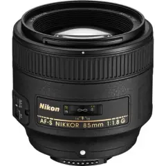 NIKON - Nikon AF-S NIKKOR 85mm f/1.8G Lens - Negro