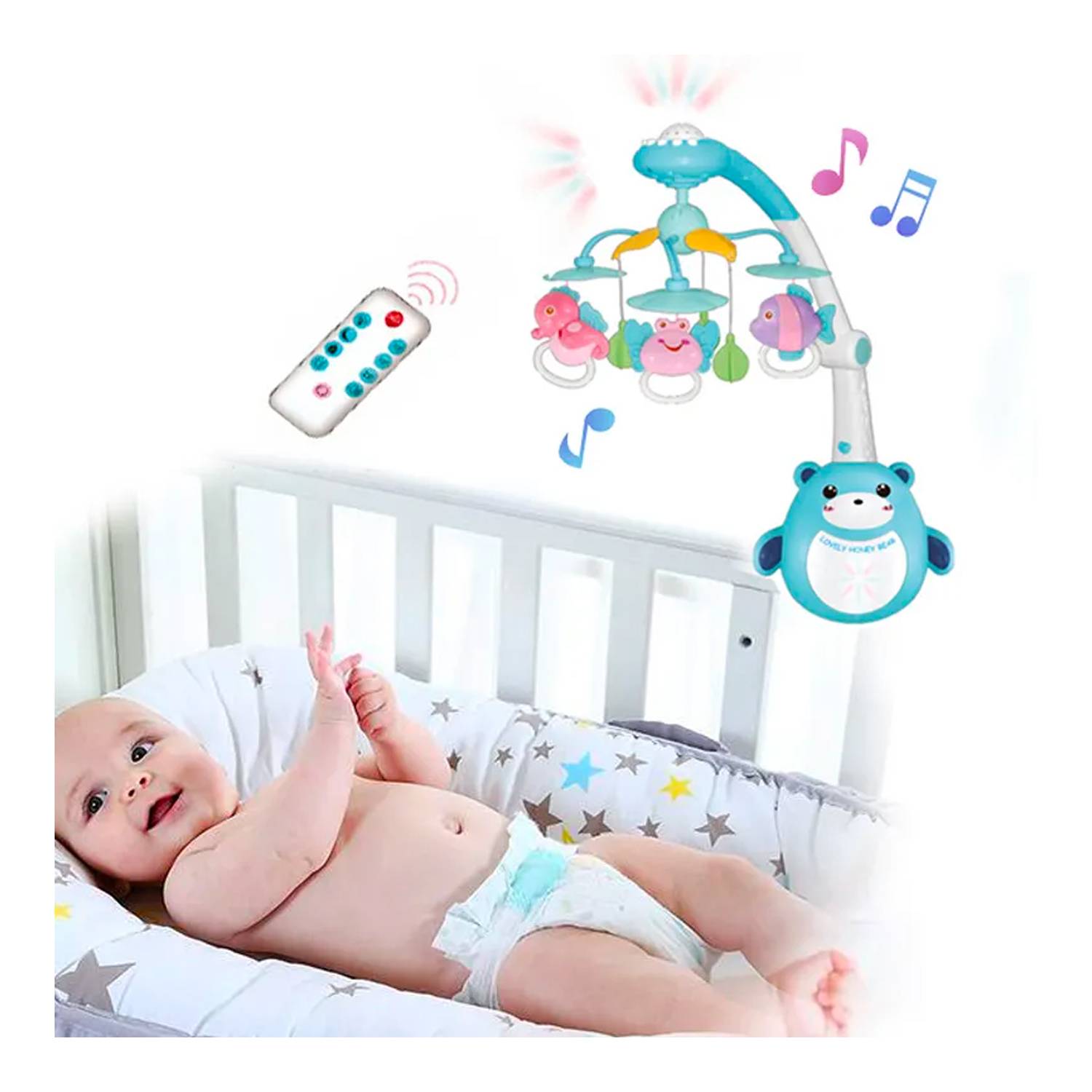 Movil Musical con Proyector para Bebes IMPORTADO