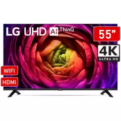 LG - Televisor LG 55" 4K UHD Smart ThinQ AI 55UR7300PSA  Nuevo Modelo 2023