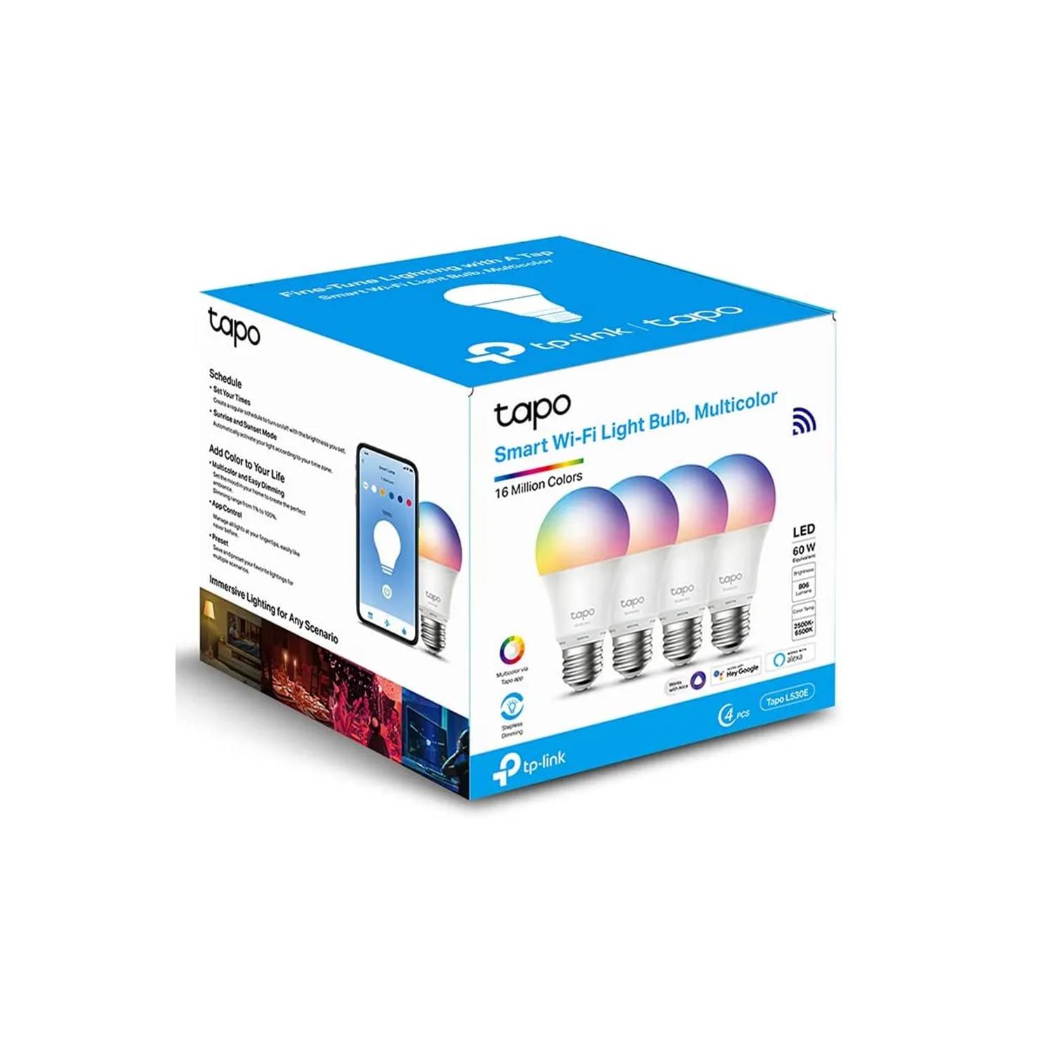 Bombilla Inteligente De Colorestp Link Tapo L530e 4-pack TP LINK