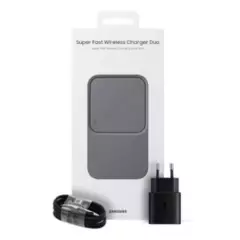 SAMSUNG - Cargador Inalámbrico Samsung Super Fast Wireless Charger Duo 15W
