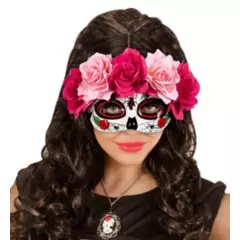GENERICO - máscara de fantasma de flores de Halloween