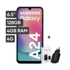 Samsung Galaxy A24 RAM 4GB 128GB - Negro CARGADOR SAMSUNG 25W