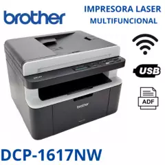 BROTHER - Impresora láser brother DCP-1617nw multifuncional wi-fi