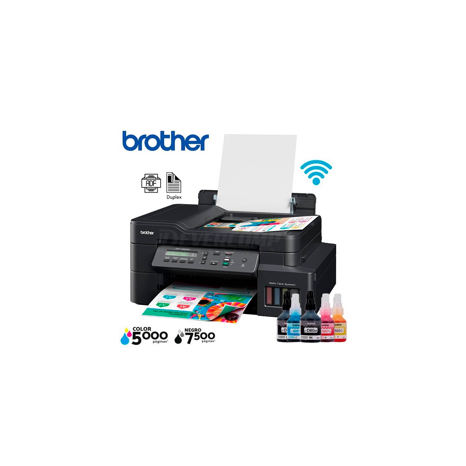 BROTHER Impresora Multifuncional Wifi Duplex DCP-T820DW - Compu Tienda