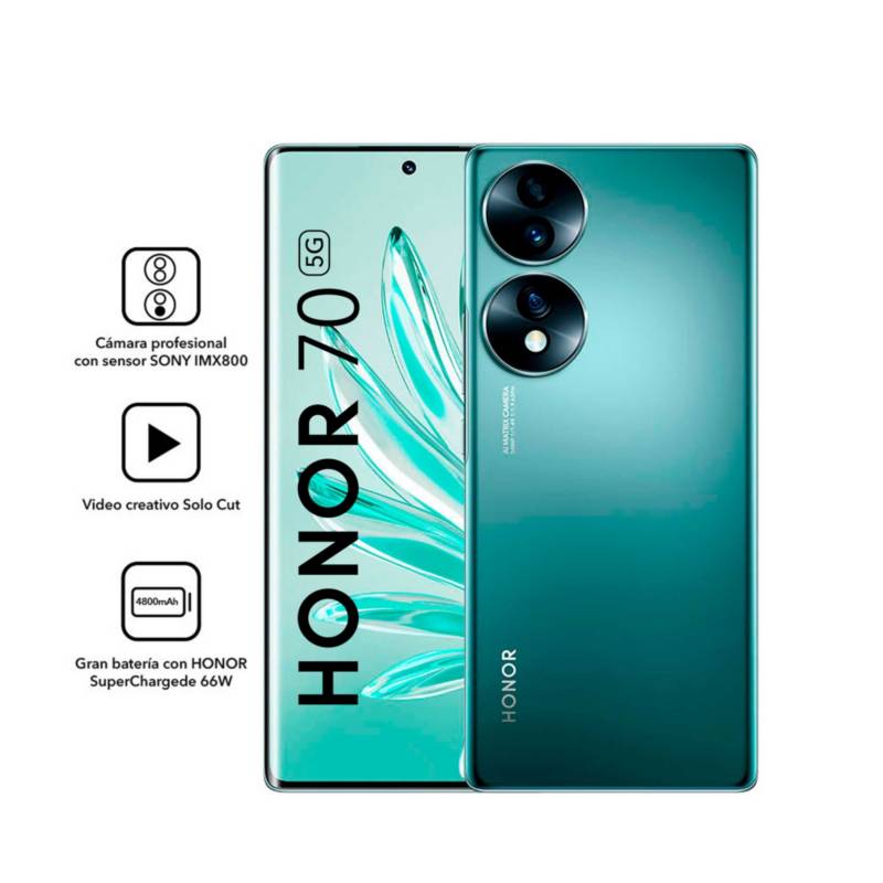 HONOR - Smartphone HONOR 70  8+256GB verde
