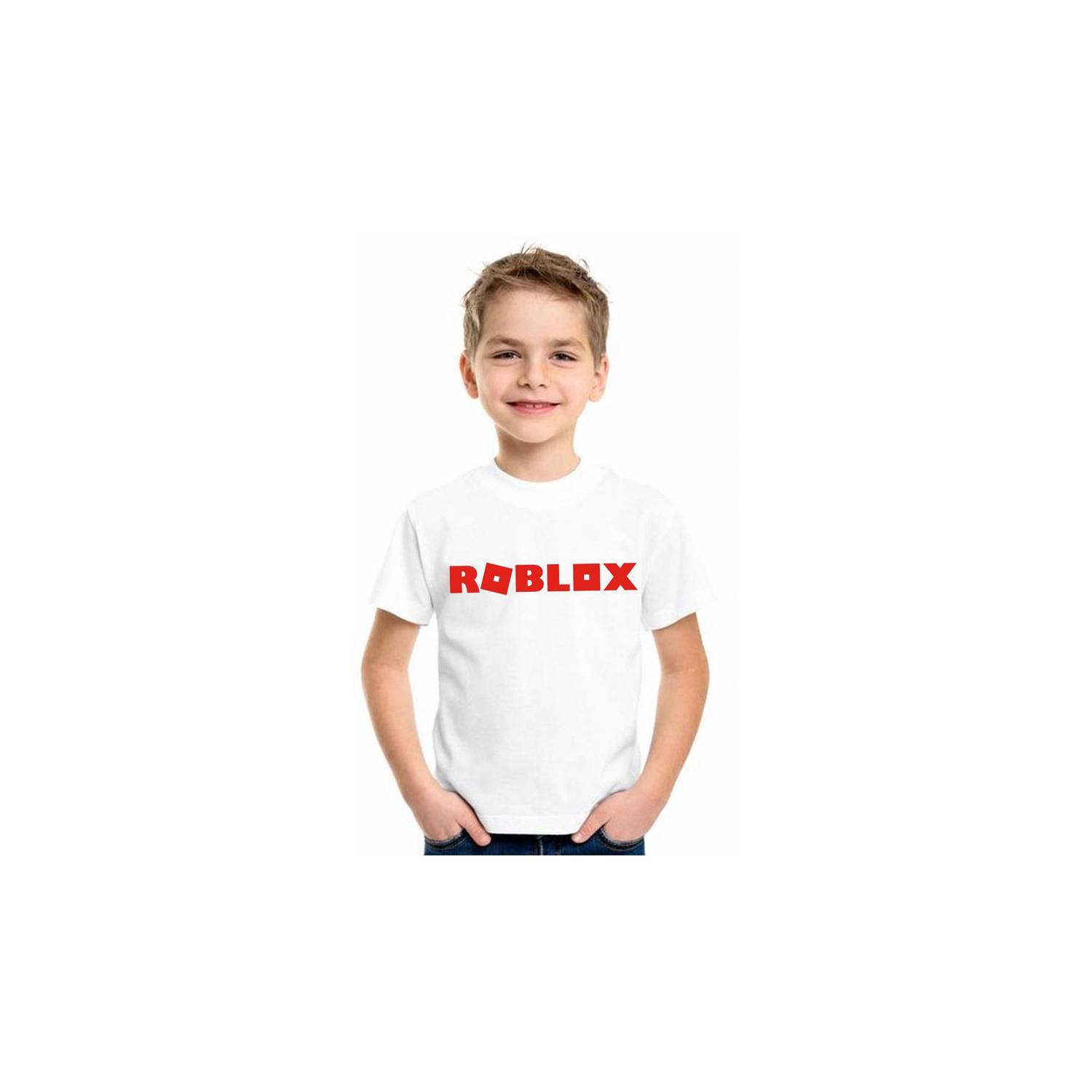 Polo manga corta d nu ez roblox unisex blanco GENERICO