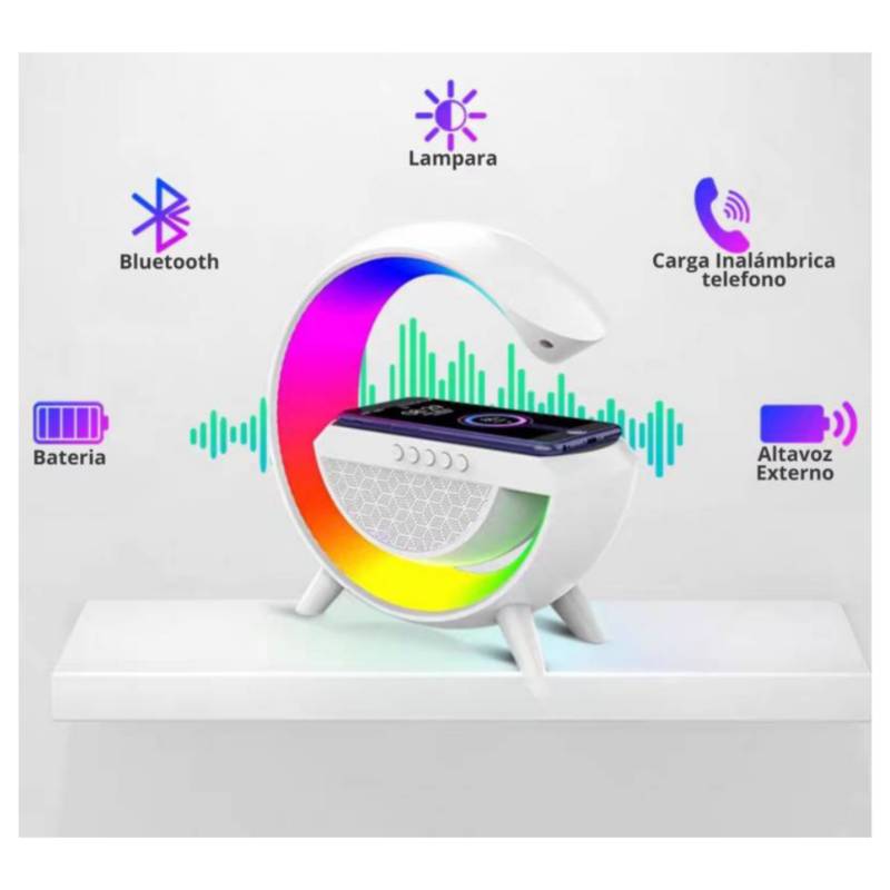 Parlante Bluetooth Led Rgb Portatil Inalambrico Radio Usb