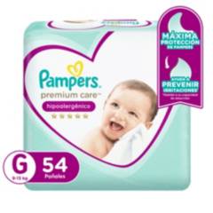 Pañales Pampers Premium Care Talla G 54 unidades