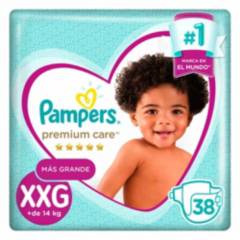 PAMPERS - Pañales Pampers Premium Care Talla XXG 38 unidades