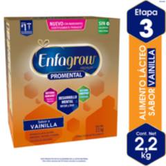 ENFAGROW - Alimento Lácteo Enfagrow Premium Promental Vainilla Etapa 3 - Caja 2200 G