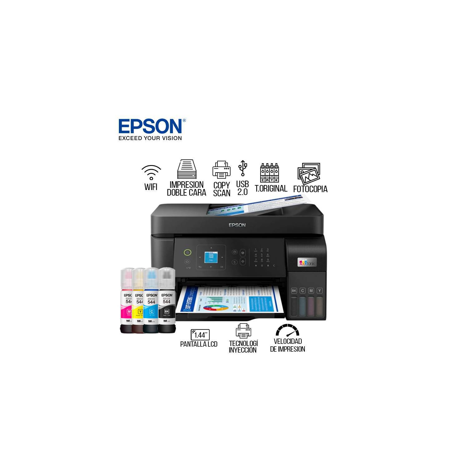Impresora Epson Ecotank L5590 Multifuncional Conectividad Wifi