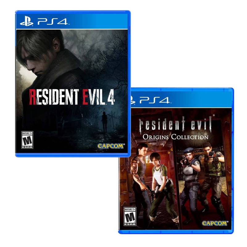 Resident evil 4 remake y Residen evil origins Collection PS4 SONY