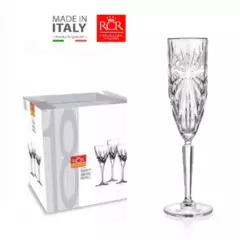 RCR - Copas de Cristal  x 06 Champagne 15,7CL. RCR - HECHO EN ITALIA