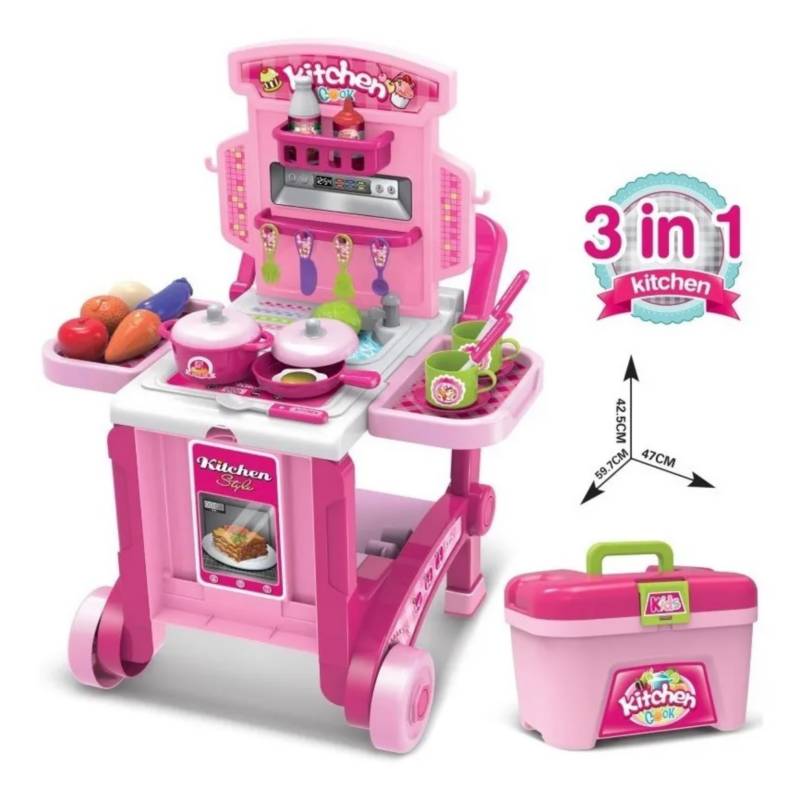 Juguete de Cocina Little Chef 3 en 1 Niña - Promart