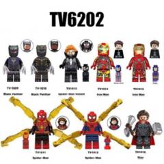 TV6202 superhéroes serie Spider Man Thor Minifigs bloques
