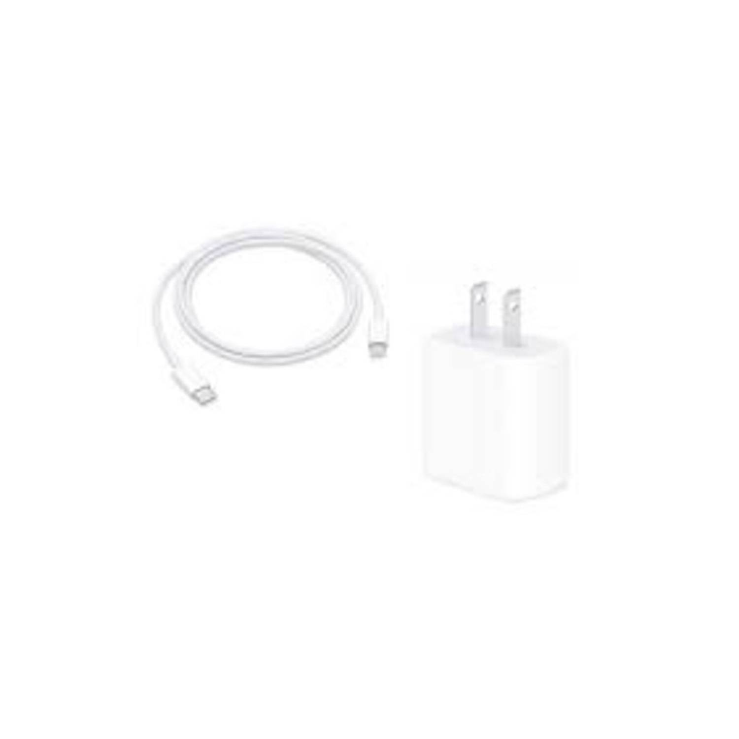 Apple Cargador Rapido 18W USB-C + Cable USB-C Apple iPad iPhone 11